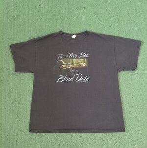 VINTAGE 2008 This Is My Idea Of A Blind Date Hunting T Shirt Size XL